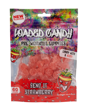 Loaded Candy Pre Workout Gummies - Strawberry [60 Gummies]