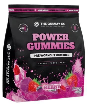 Gummy Co Pre Workout Gummies - Berry [25 Single Serve Gummies]